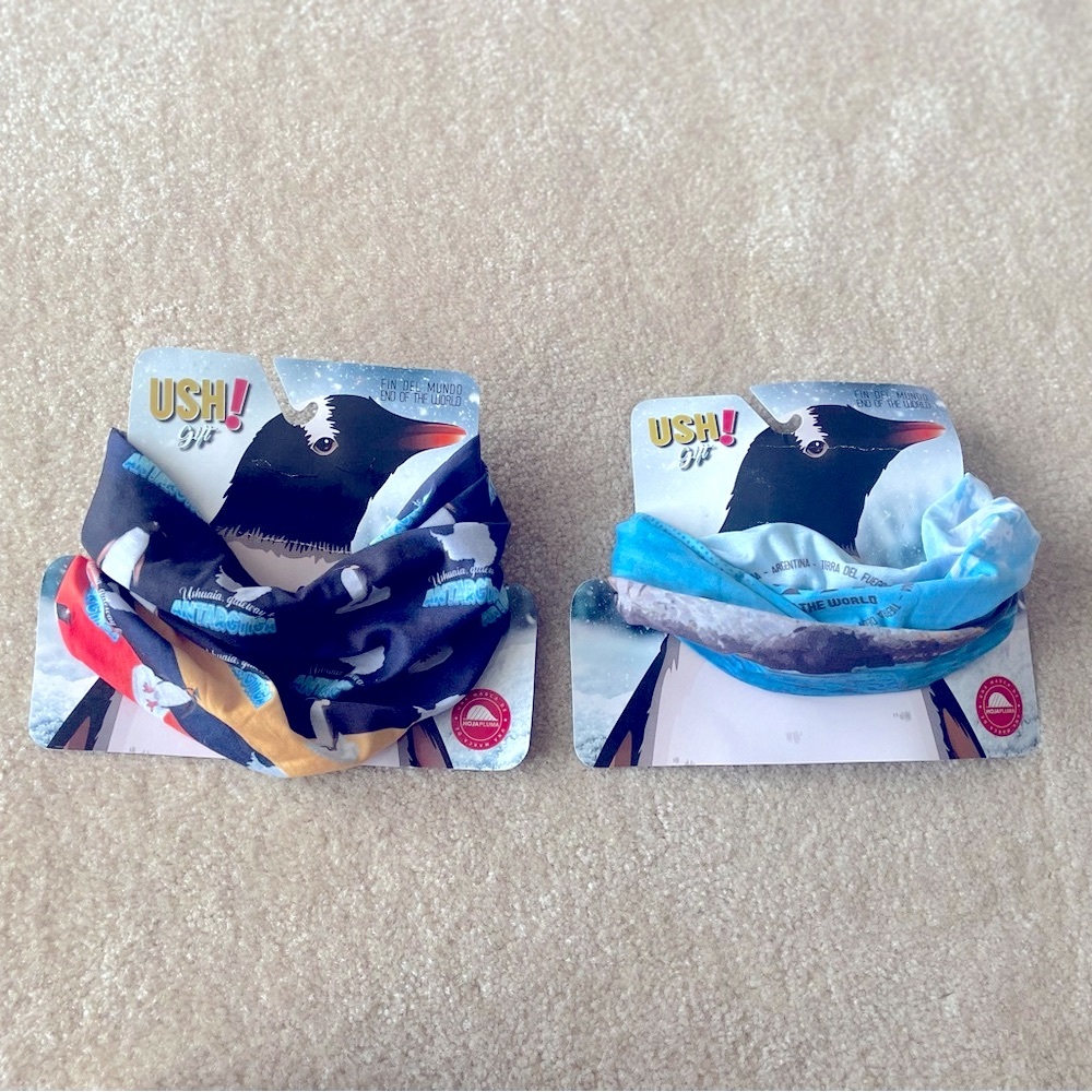 NWT bundle of 2 Face Masks with Stretchy Fabric and Knotted Design - Picture 2 of 9